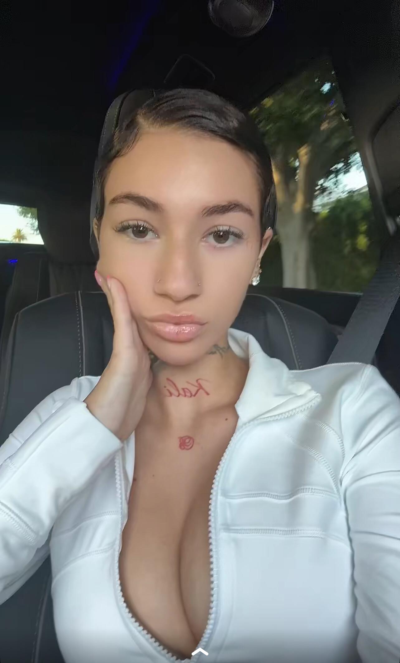 bhad bhabie sexy cleavage tight outfit onlyfans set leaked typqgm