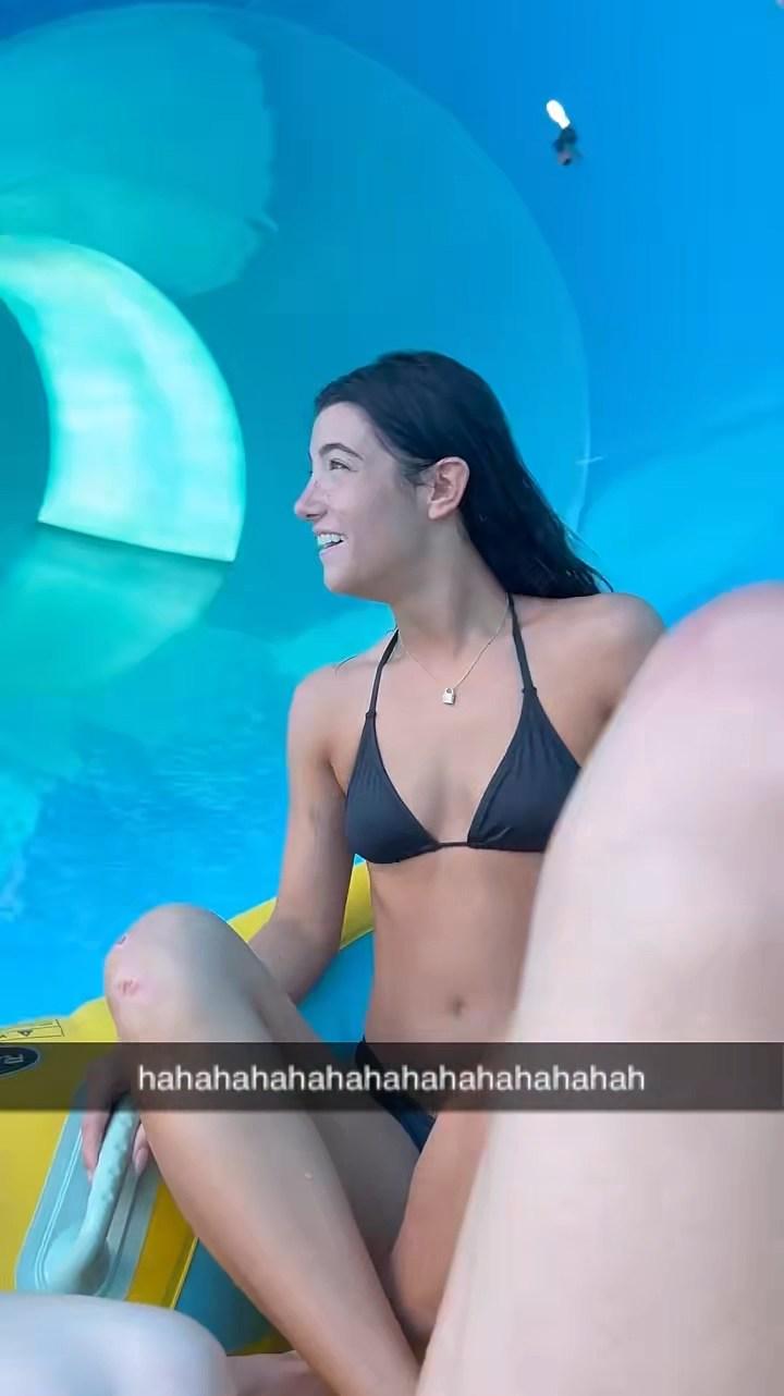 charli damelio bikini waterpark video leaked tzjgbf 1 influencersgonewild