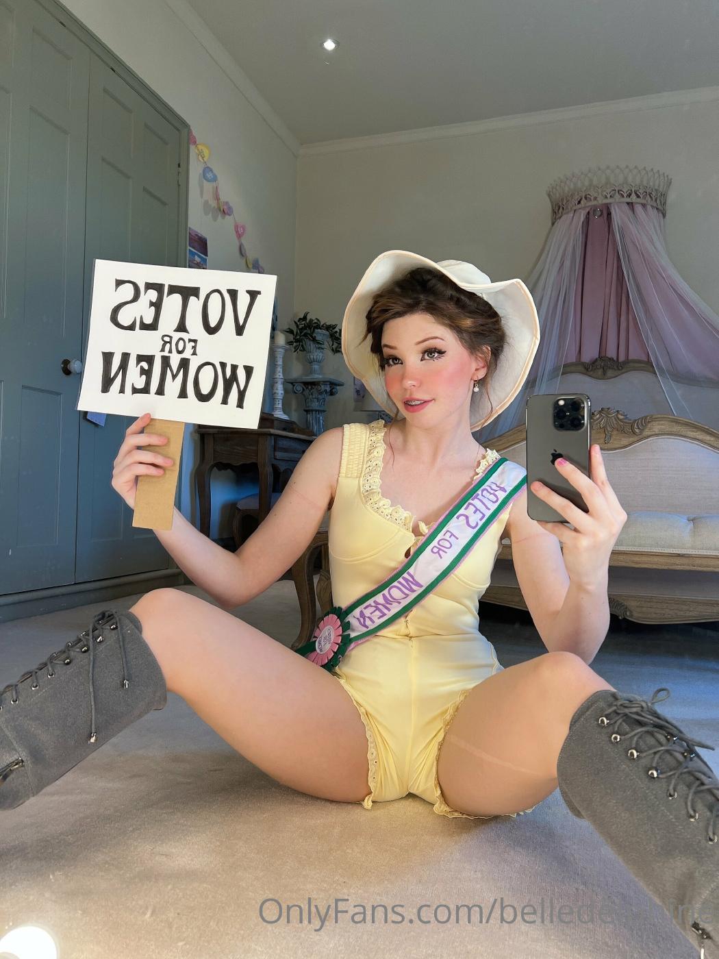 belle delphine votes for women onlyfans set leaked aadbgu influencersgonewild