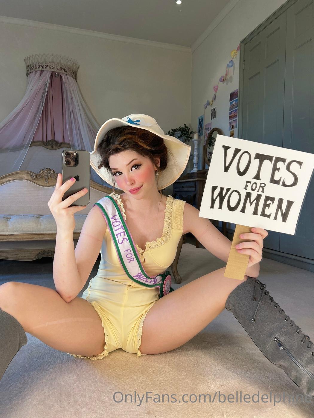 belle delphine votes for women onlyfans set leaked ekypdy influencersgonewild
