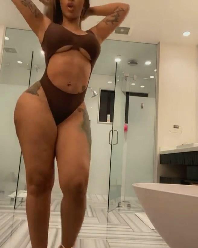cardi b sexy one piece modeling video leaked cexvlm influencersgonewild